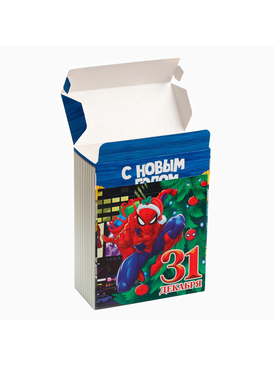 Коробка складная, новогодняя Marvel "С Новым годом!", 16,5 х 20,5 х 7,5 см - фото 6