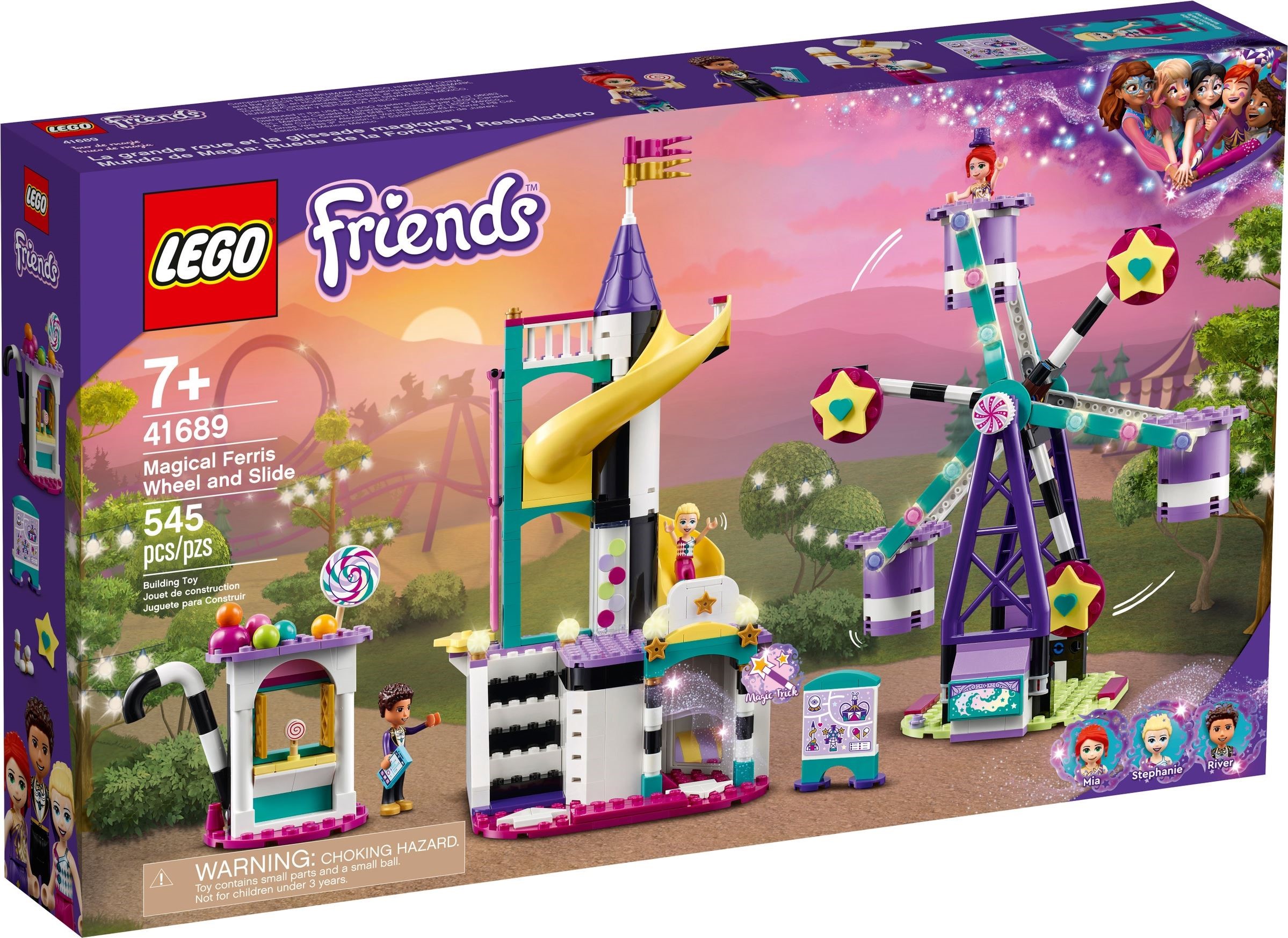 Изображение товара LEGO Friends Конструктор Волшебное колесо обозрения и горка, 545 деталей Изображение товара LEGO Friends Конструктор Волшебное колесо обозрения и горка, 545 деталей