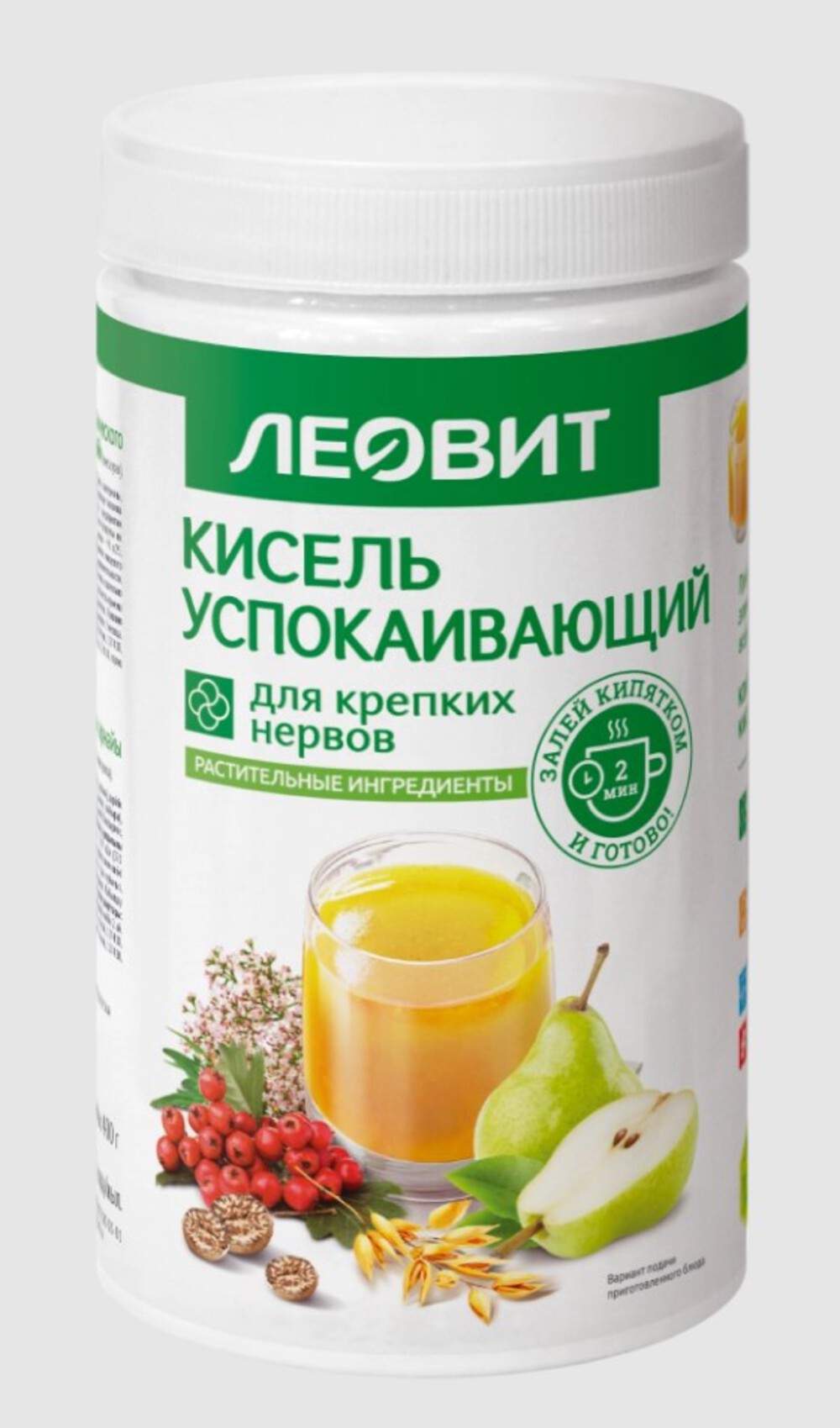 Кисель Успокаивающий Леовит овсяный натуральный растворимый напиток 400гр - фото 1