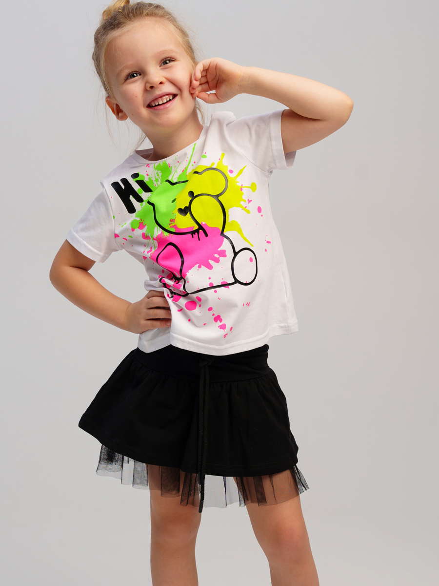 Футболка и юбка-шорты PlayToday 12522243 - фото 1