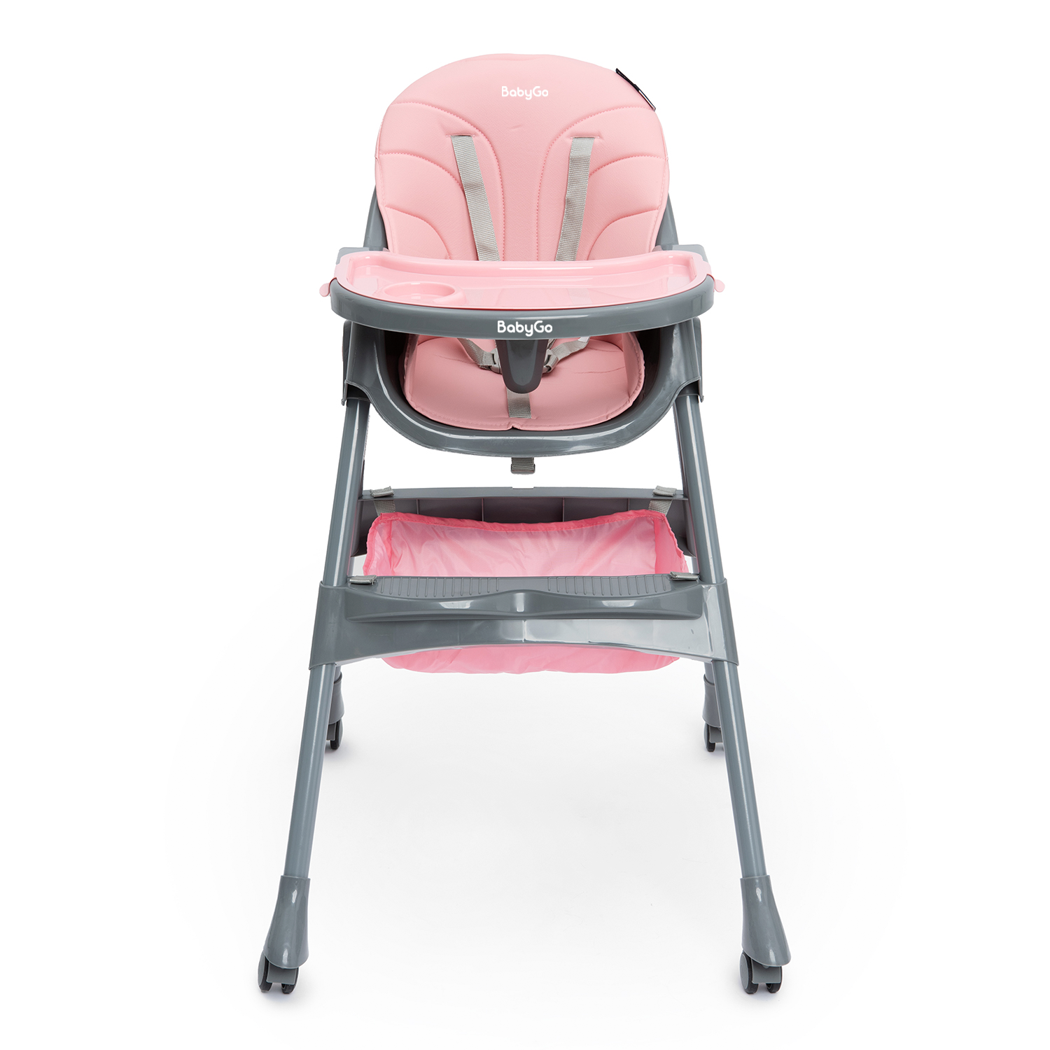 Стульчик для кормления BabyGo Bueno New розовый - фото 2