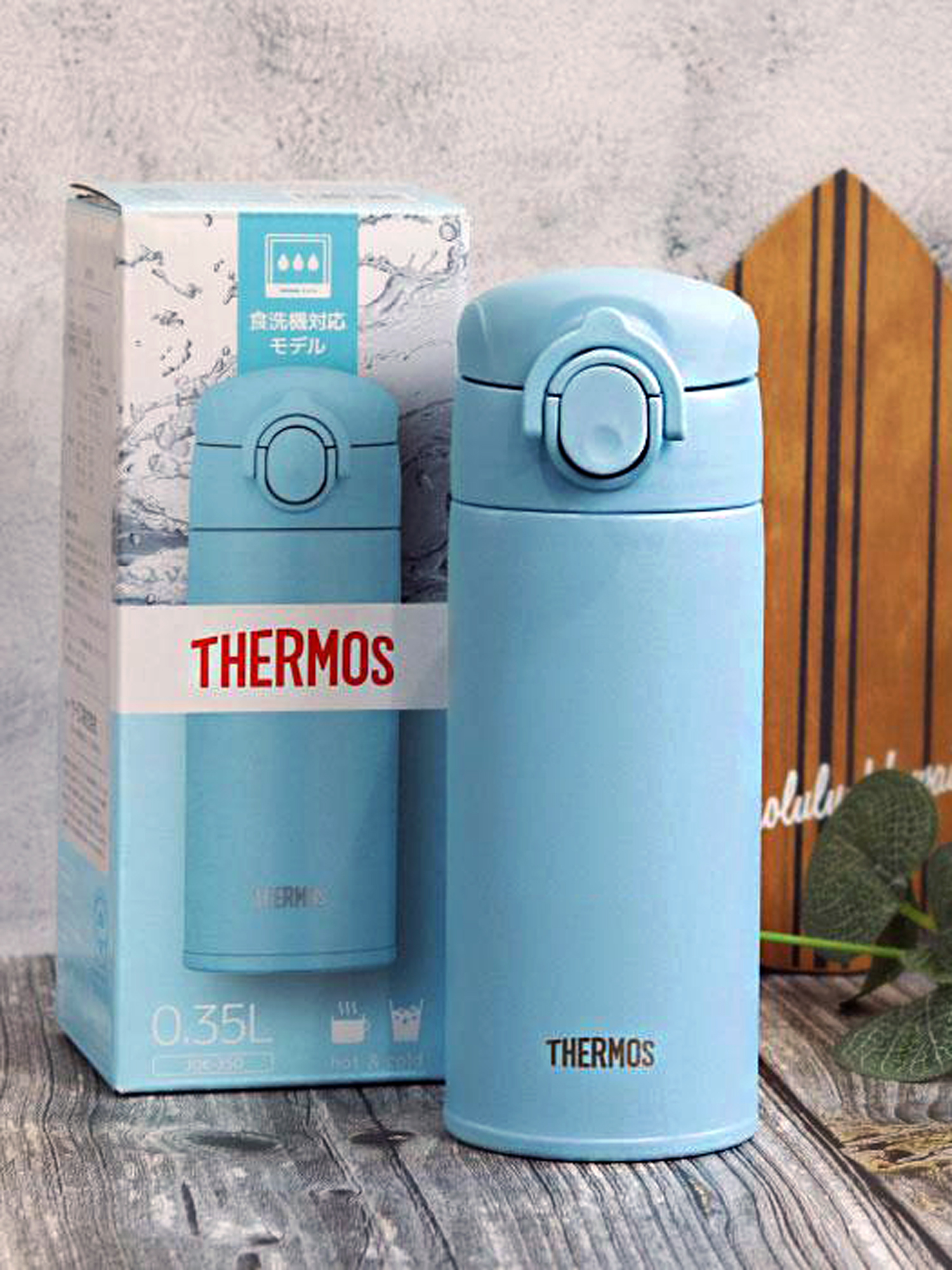 Термокружка для чая кофе 350 мл THERMOS JOK-350 голубая – нержавеющая сталь герметичная тепло/холод 12/12 часов - фото 12