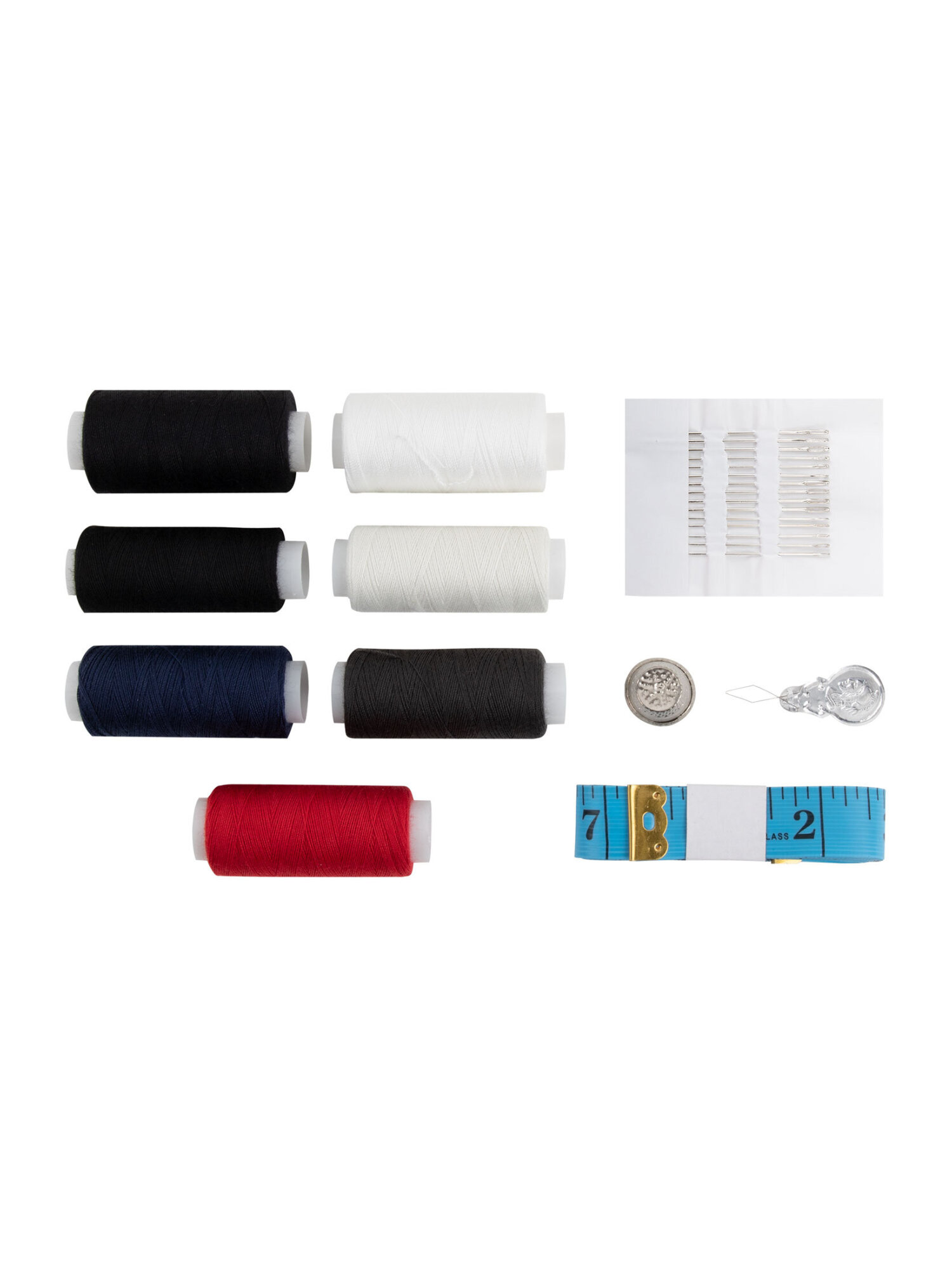 Нитки для шитья Develia армированные 35ЛЛ 100ЛЛ 200 м швейный набор 7 штук с иголками - фото 8