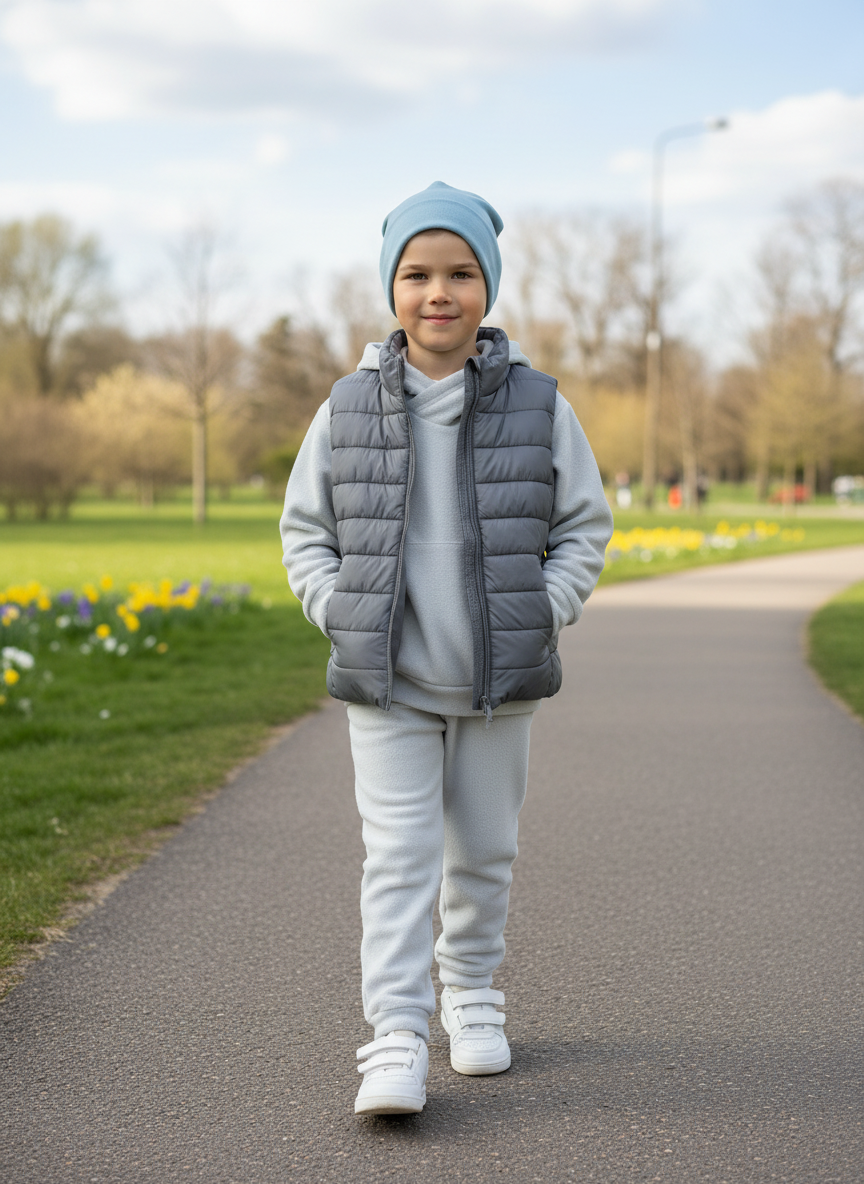 Костюм Утенок 7043г(ш) светло-серый - фото 2