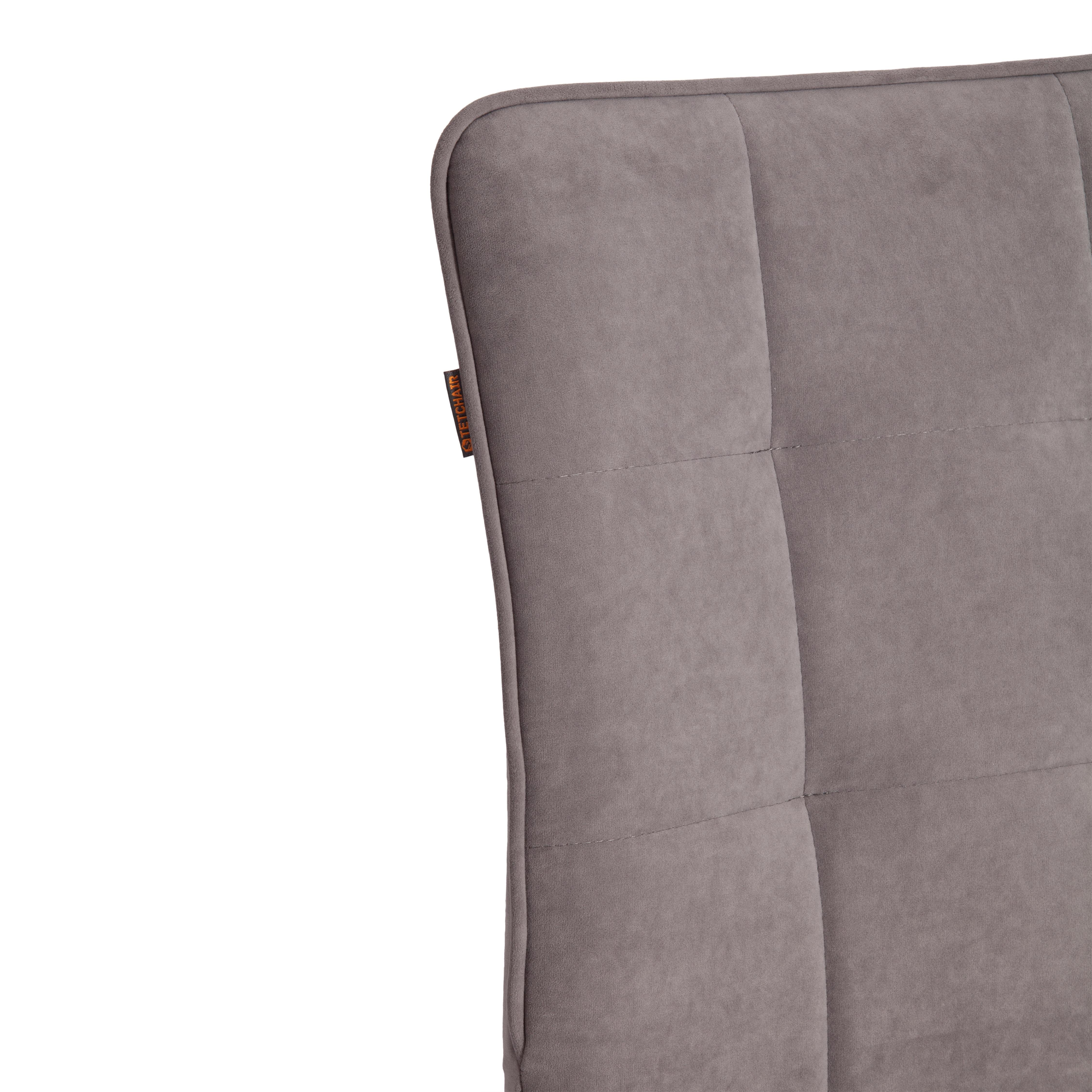 Стул TETCHAIR Bari LT велюр серый - фото 20