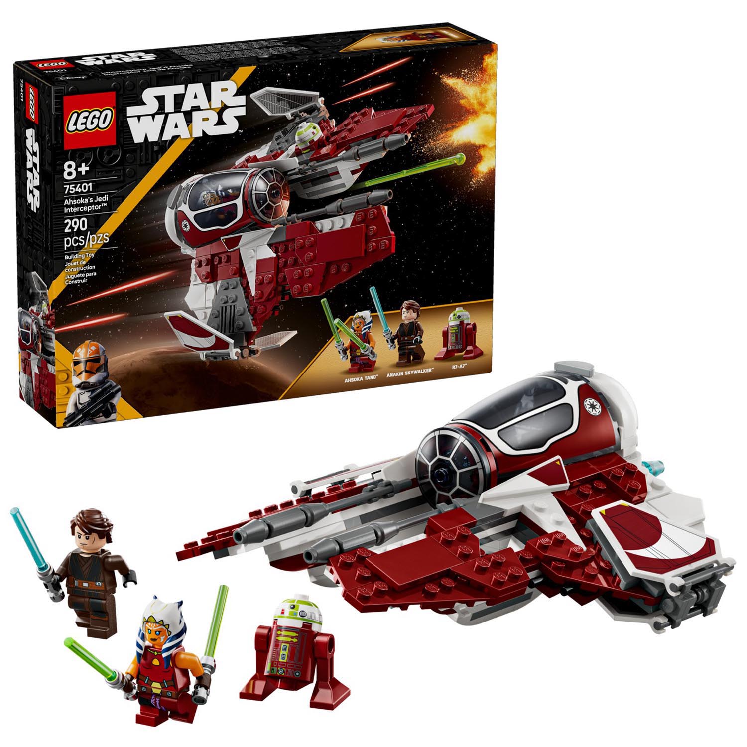 Конструктор LEGO Star Wars Джедайский перехватчик Асоки 290 дет. - фото 1