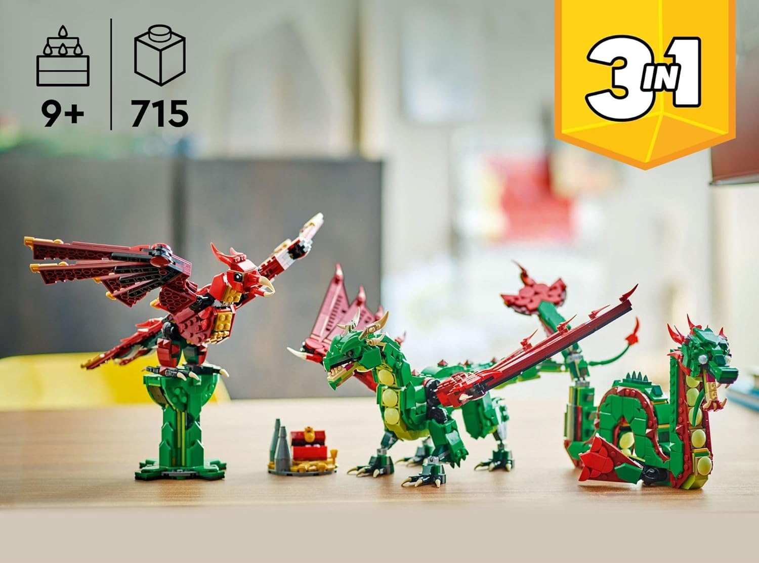 Конструктор LEGO Creator Средневековый дракон 715 дет. - фото 3