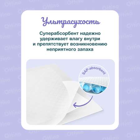 Пелёнки одноразовые OTTINO 40х60 см 2 упак. 10 шт.