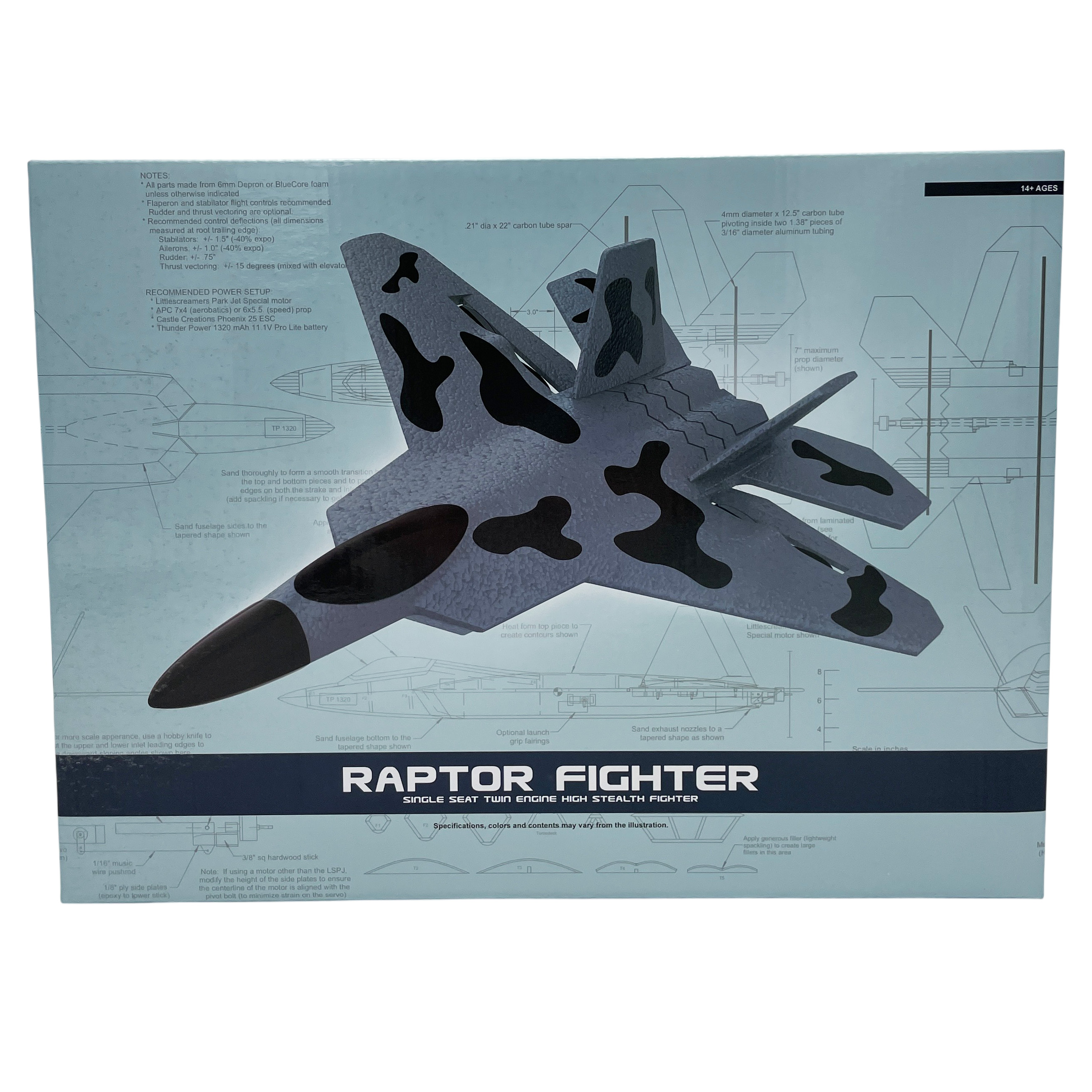 Самолет РУ Zhorya Raptor Fighter камуфляжный - фото 14