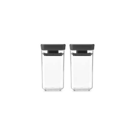 Набор модульных контейнеров Brabantia Tasty+ 150мл 2шт темно-серый 101137