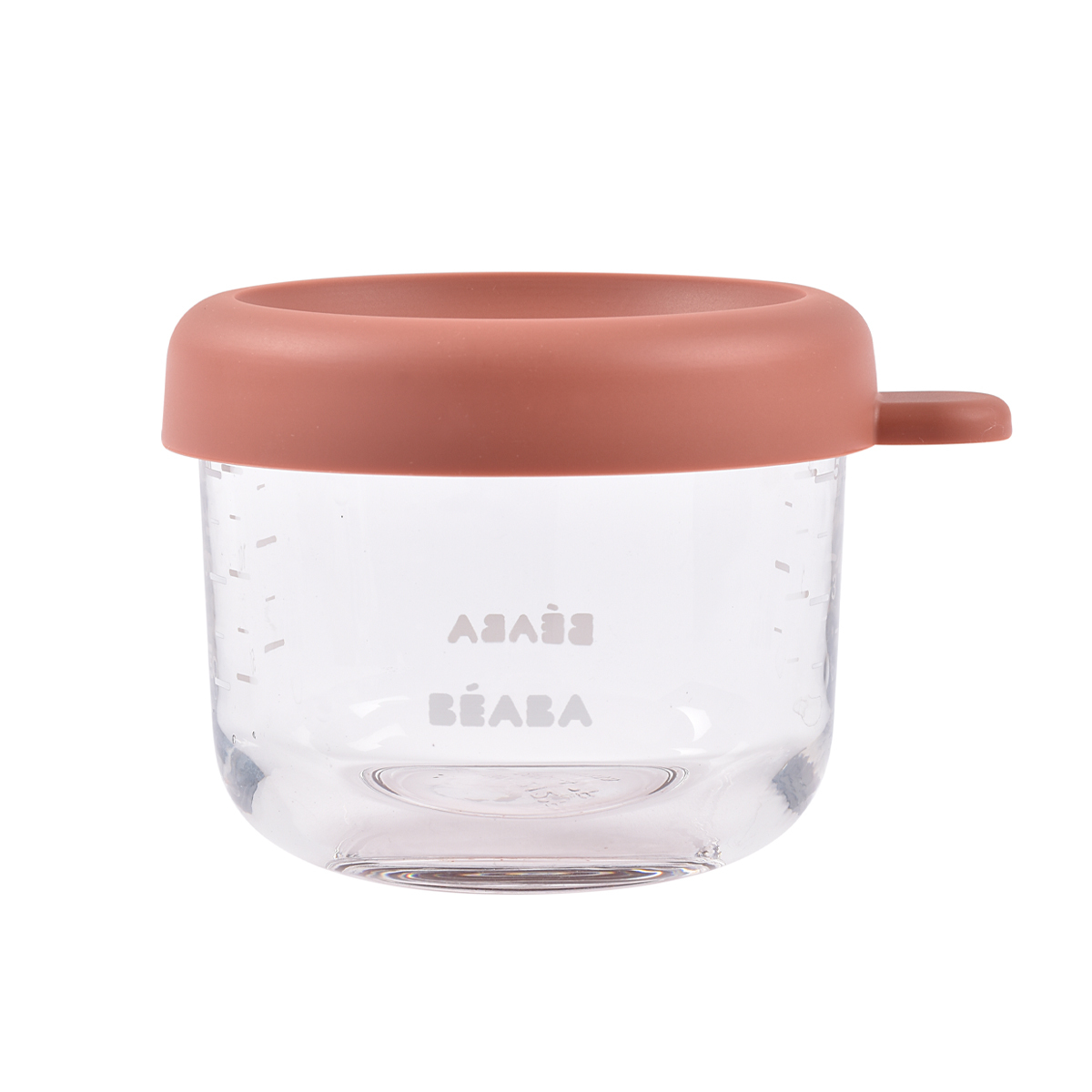 Контейнер для детского питания и молока BEABA 150 мл с крышкой, стекло коралловый - фото 1