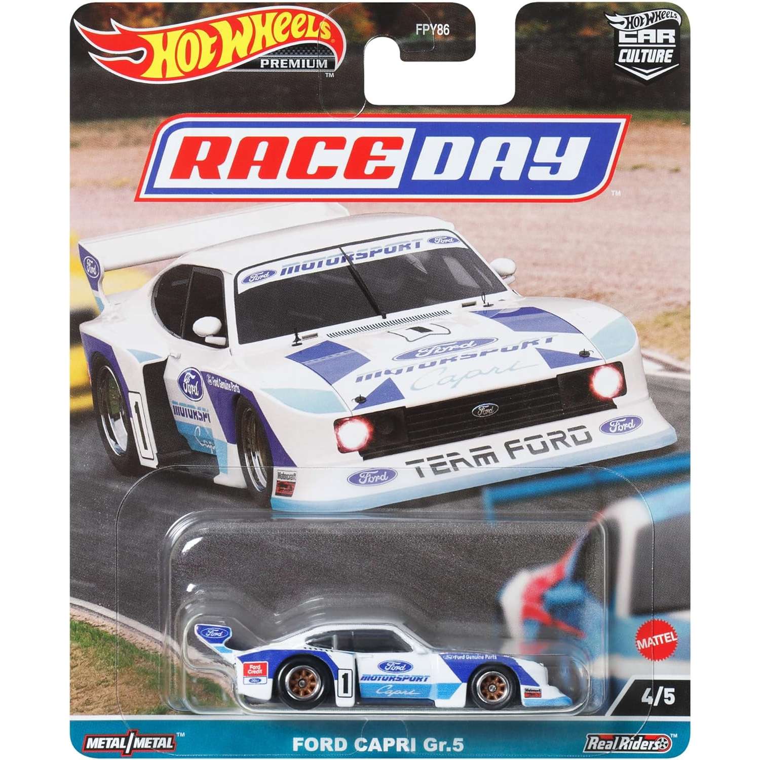 Автомобиль Hot Wheels Ford 1:64 белый FPY86 - фото 5