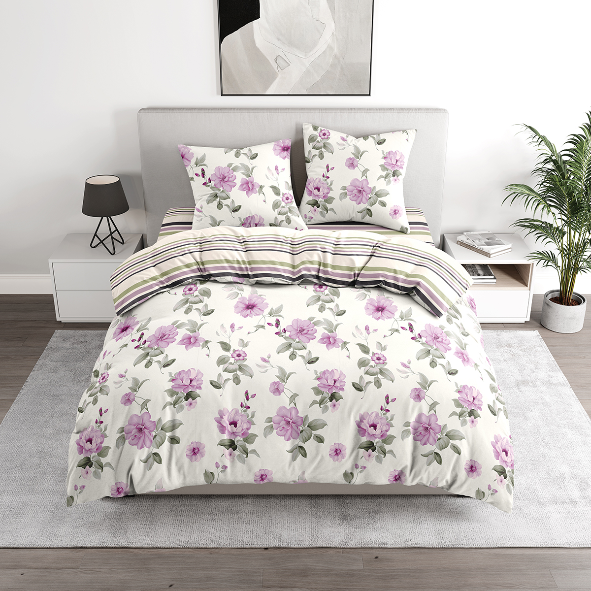 Комплект постельного белья BRAVO Нерея семейный 5 предм. - фото 9