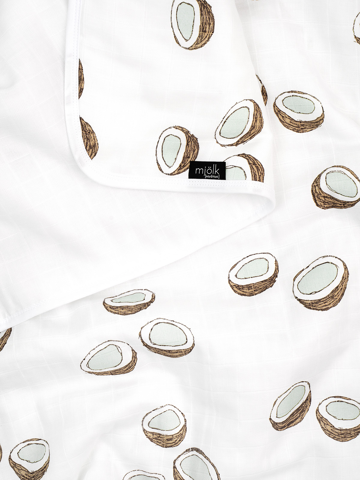 Одеяло Mjolk Кокосы 75 x 100 см муслин - фото 3