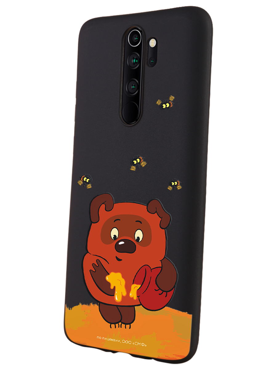 Силиконовый чехол Mcover для смартфона Xiaomi Redmi Note 8 Pro Союзмультфильм Медвежонок и мед - фото 1