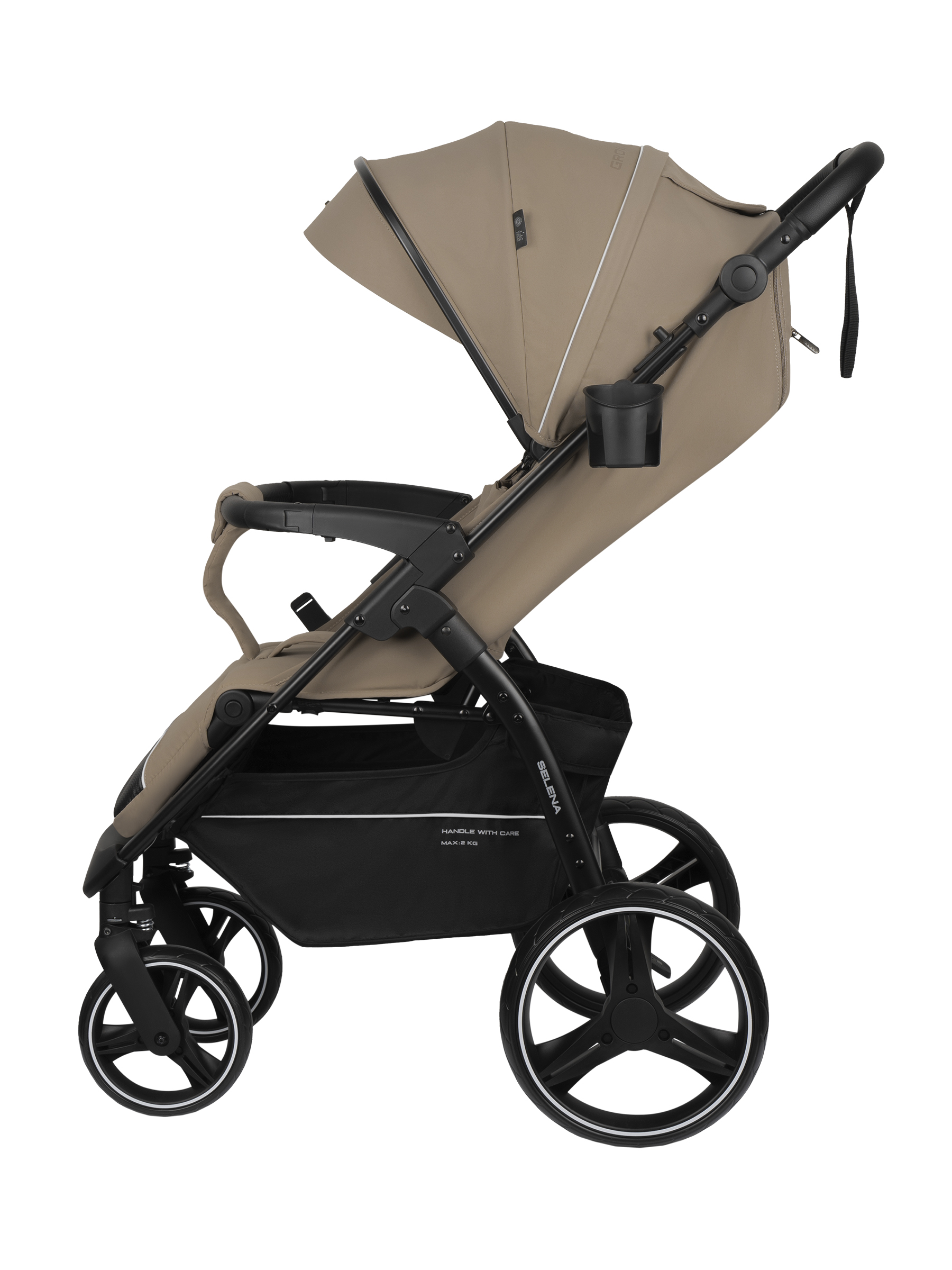 Коляска прогулочная JOVOLA SELENA 2026 всесезонная бежевый - фото 6