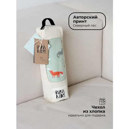 Пелёнка муслиновая BUBA KIDS Северный лес 115х115
