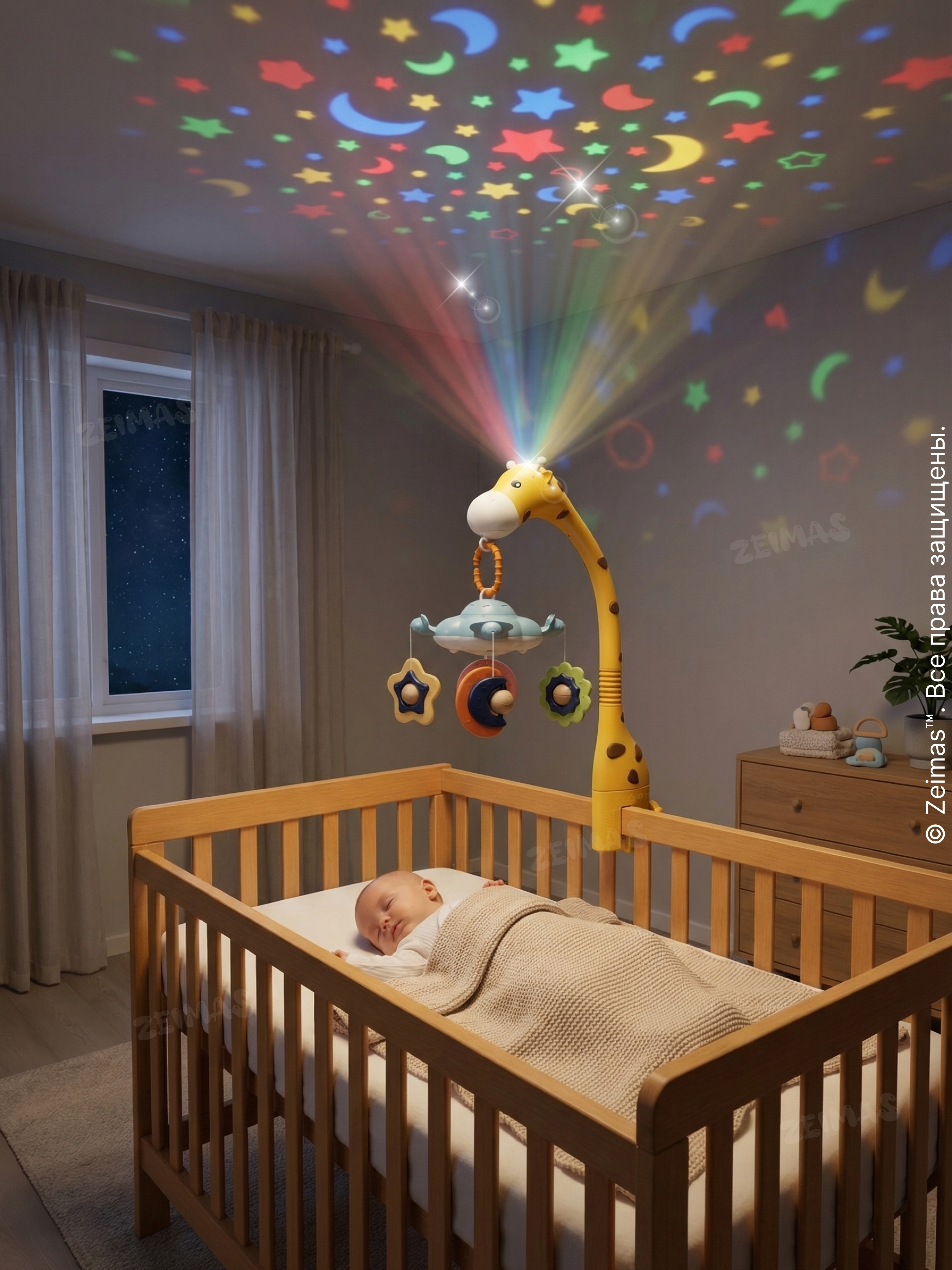 Мобиль Zeimas Музыкальный в кроватку в ассортименте - фото 22