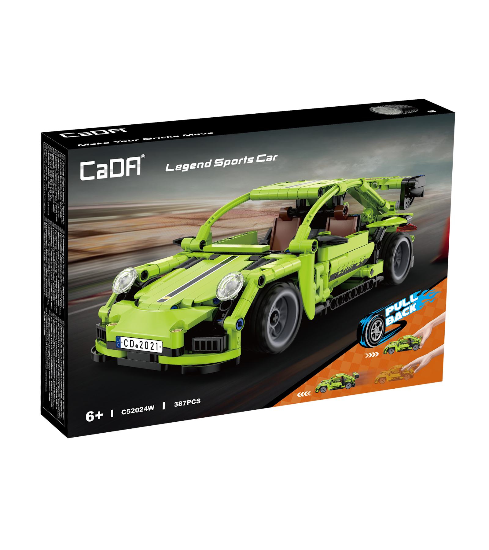 Конструктор CaDa Legend Dports car 387 дет. - фото 3
