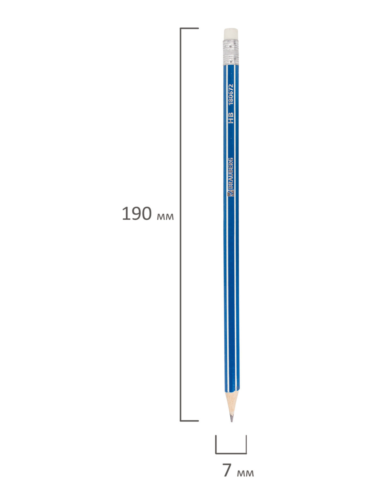 Карандаши чернографитные Brauberg 12 шт. - фото 12