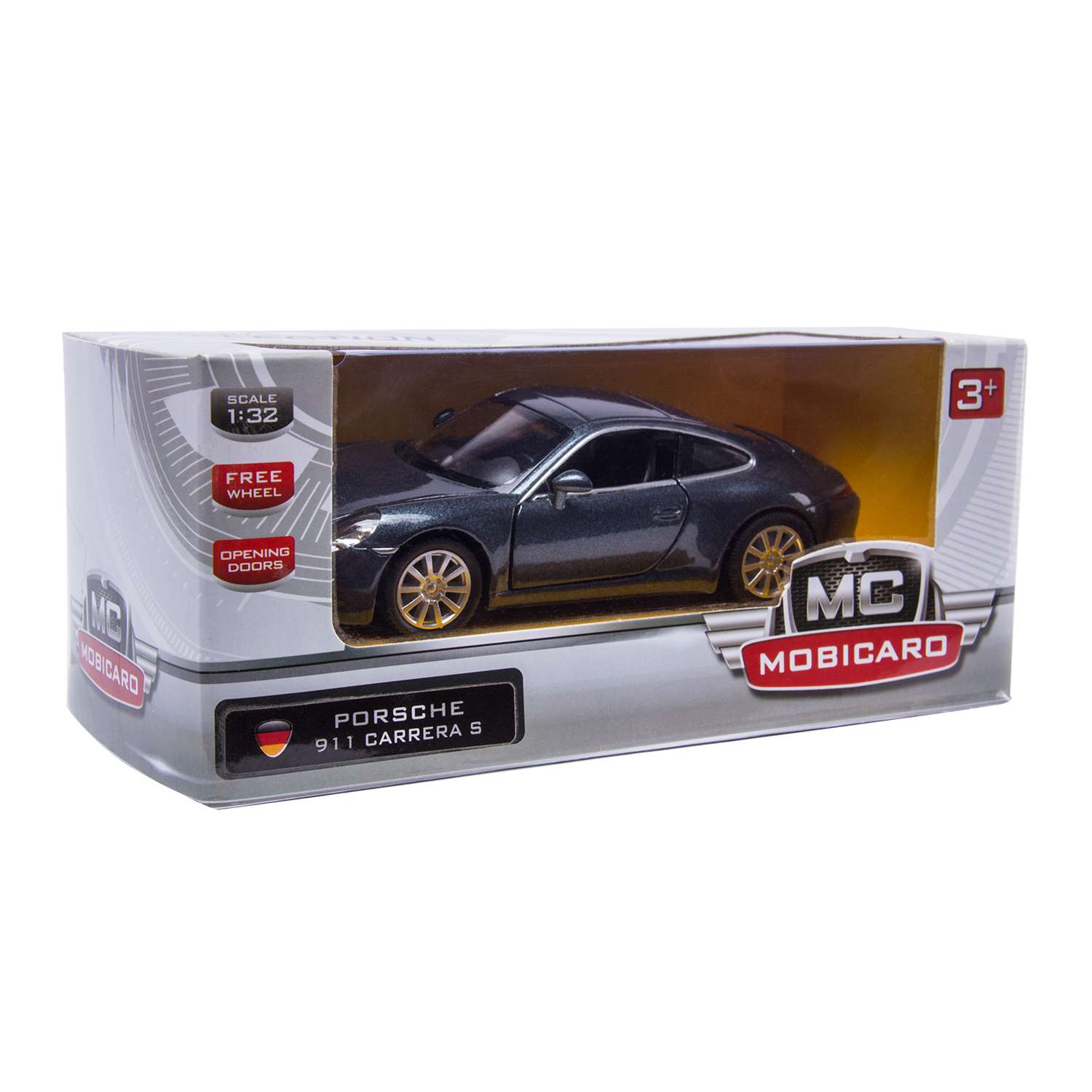 Автомобиль Mobicaro Porsche 911 1:32 черный 544010 - фото 3