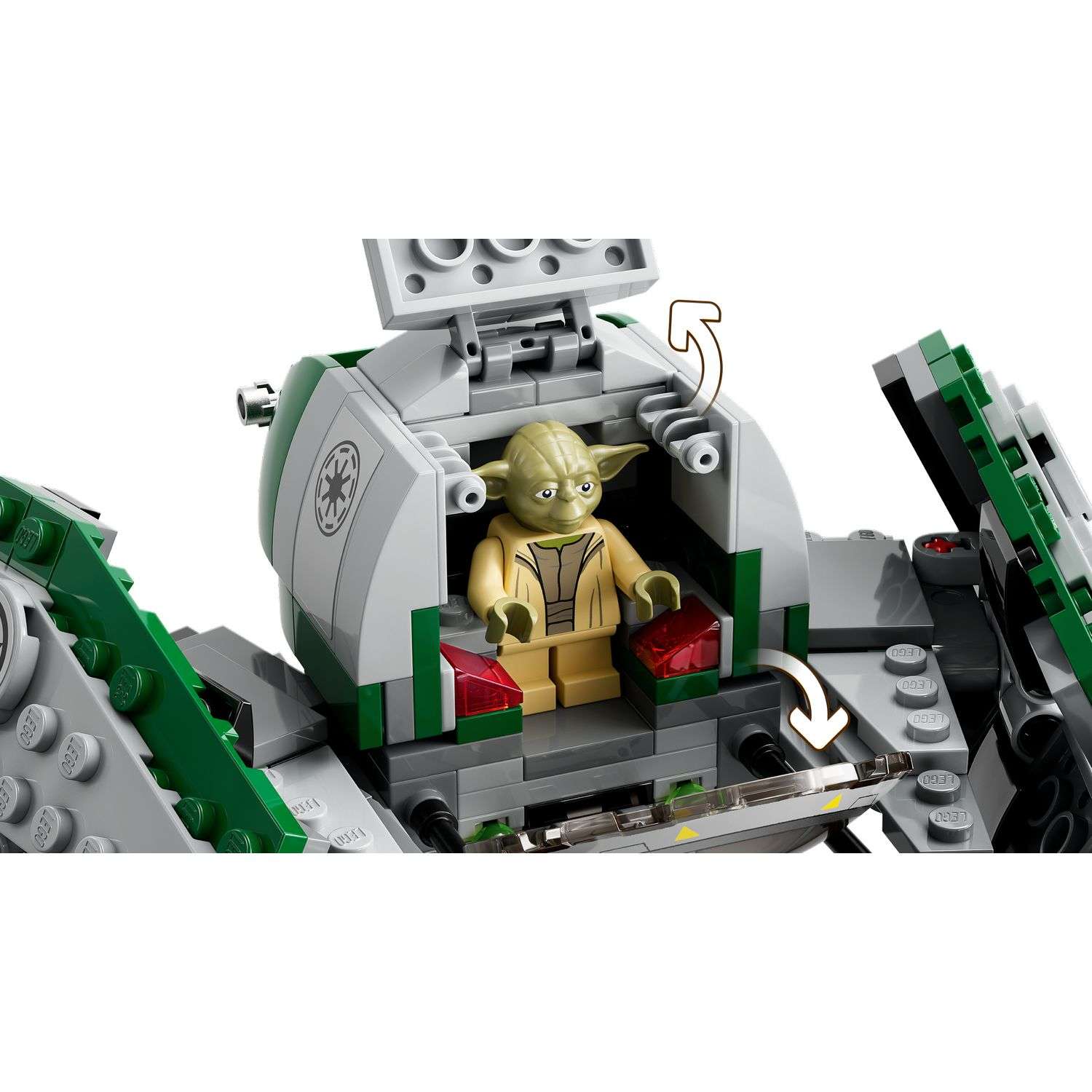 Конструктор LEGO Star Wars Yodas Jedi Starfighter 253 дет. - фото 4
