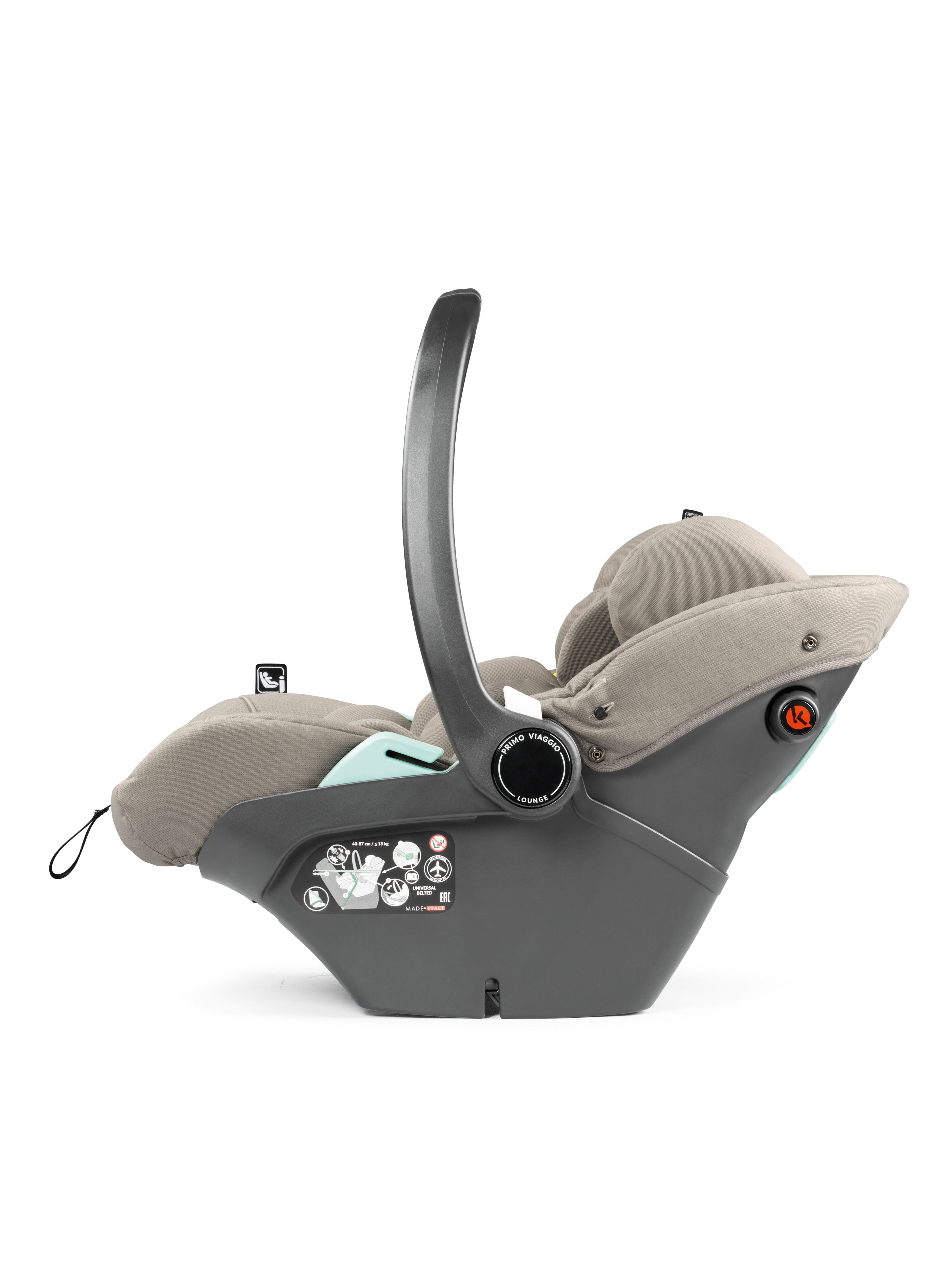 Автокресло Peg-Perego Lounge 0 (0 -13 кг) бежевый - фото 7