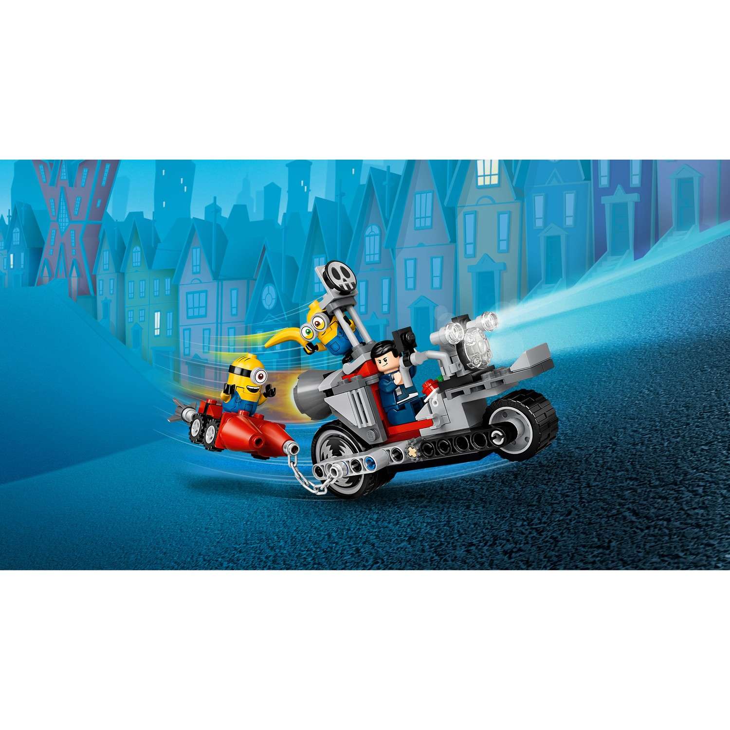 Конструктор LEGO Minions Погоня на мотоцикле блочный - фото 9