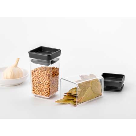 Набор модульных контейнеров Brabantia Tasty+ 150мл 2шт темно-серый 101137