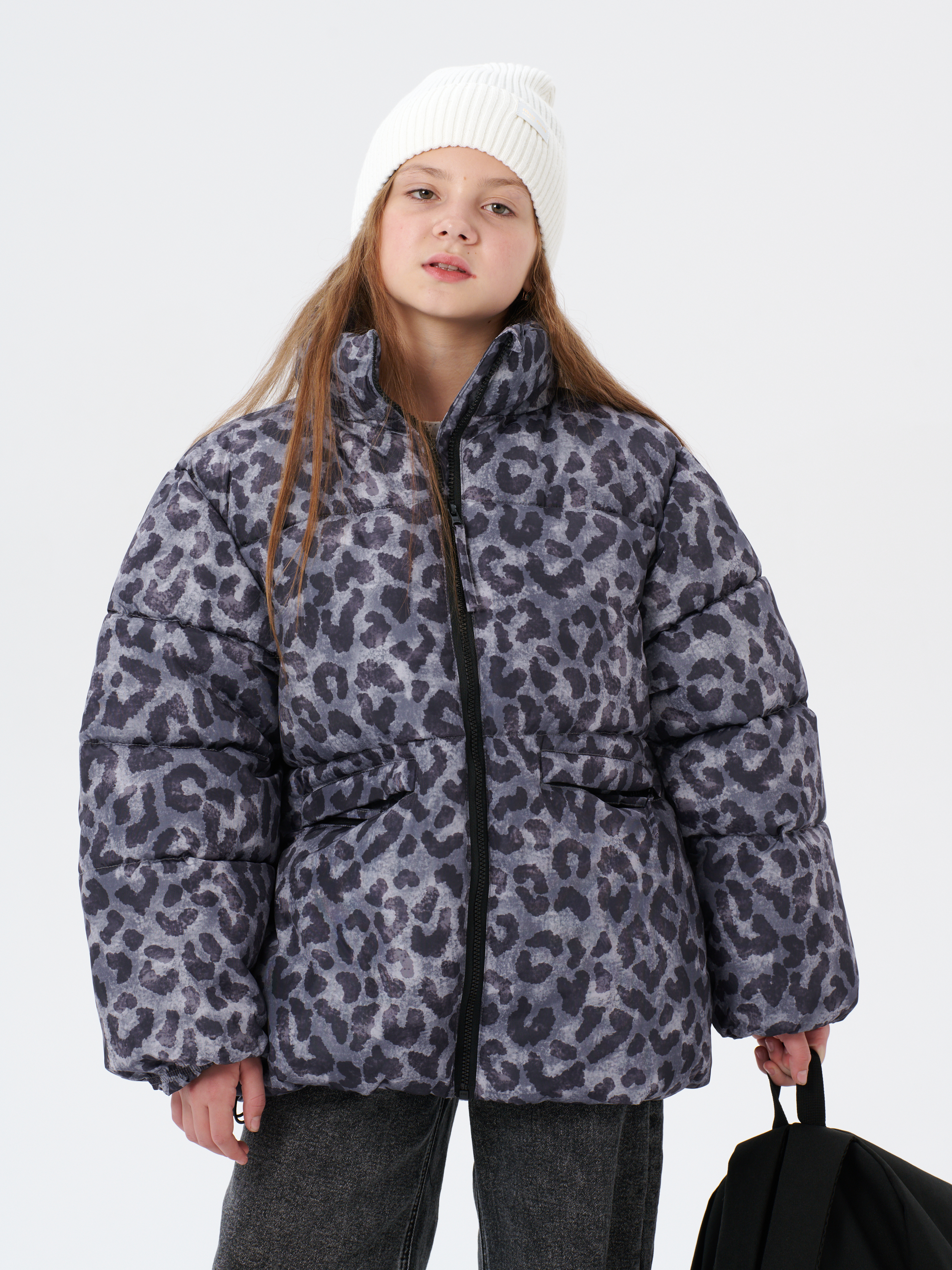 Куртка КрутышОк Т-066 серый леопард - фото 27