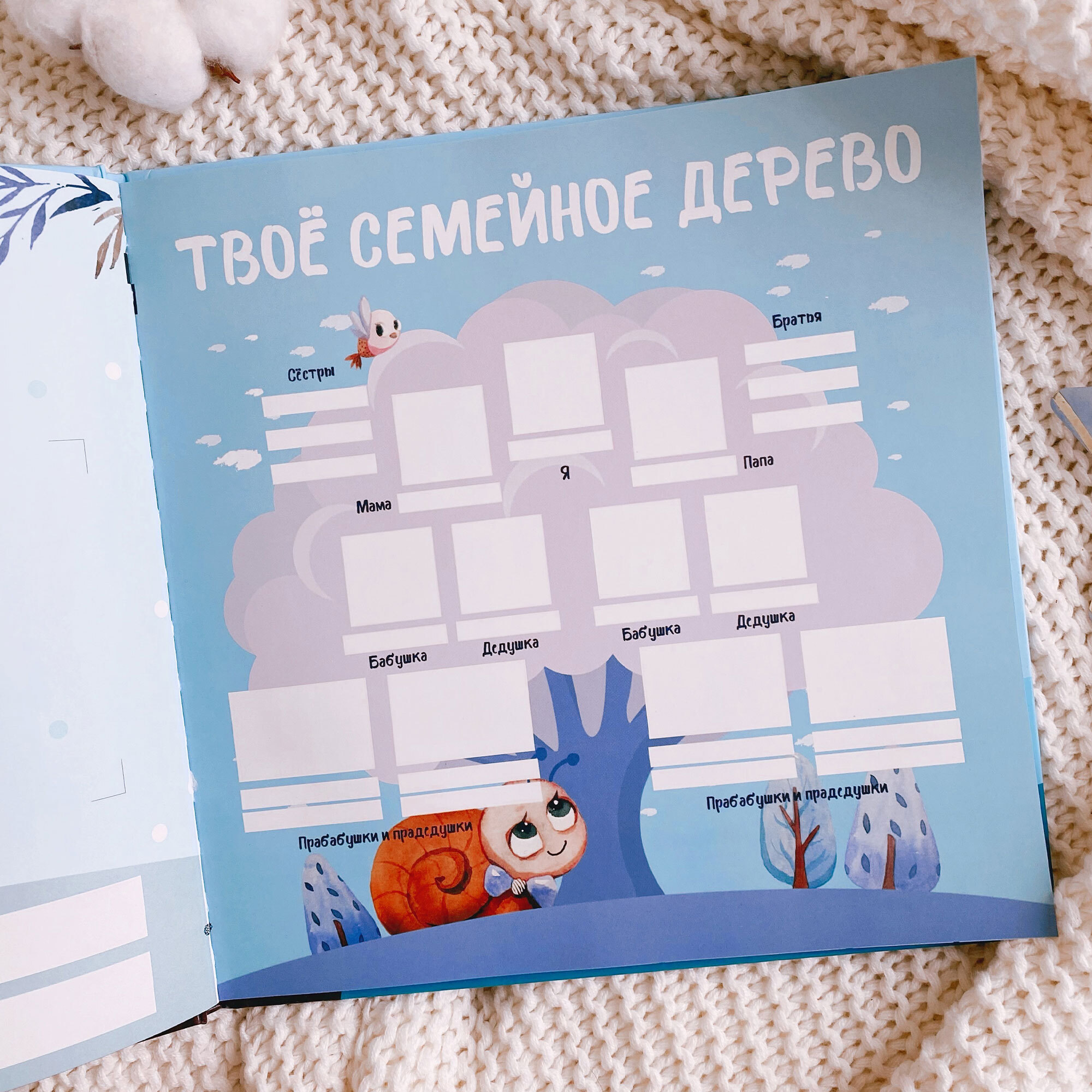 Фотоальбом для новорожденного Bambinic голубой - фото 10