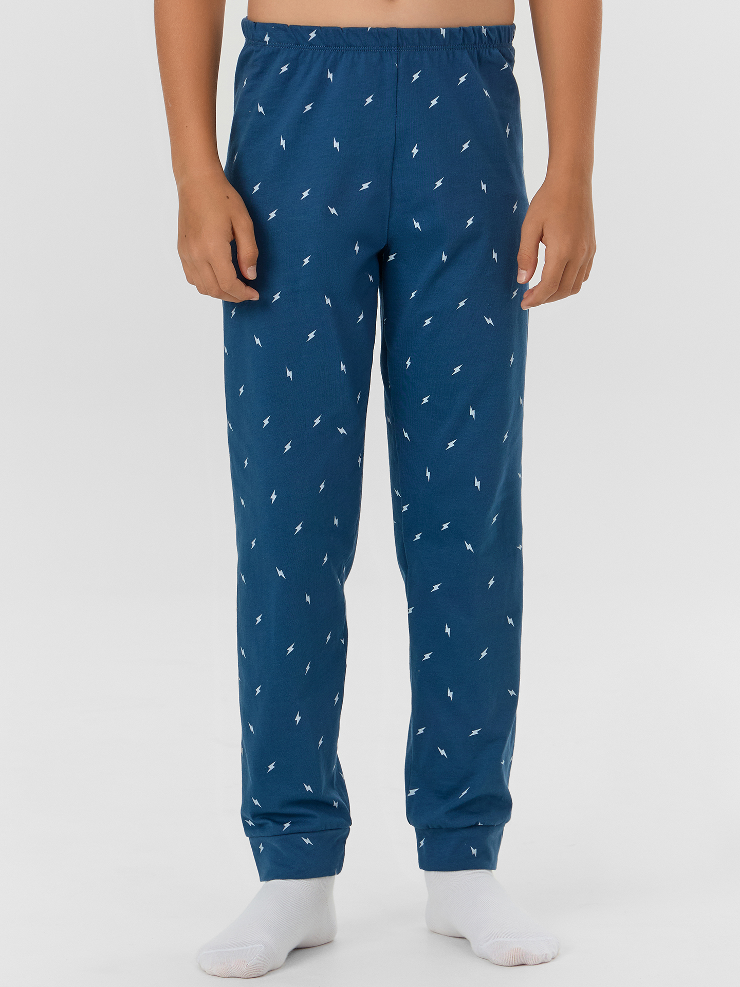 Пижама Mark Formelle (Марк Формэль) 563321-1/голубое небо +молнии на синем - фото 6