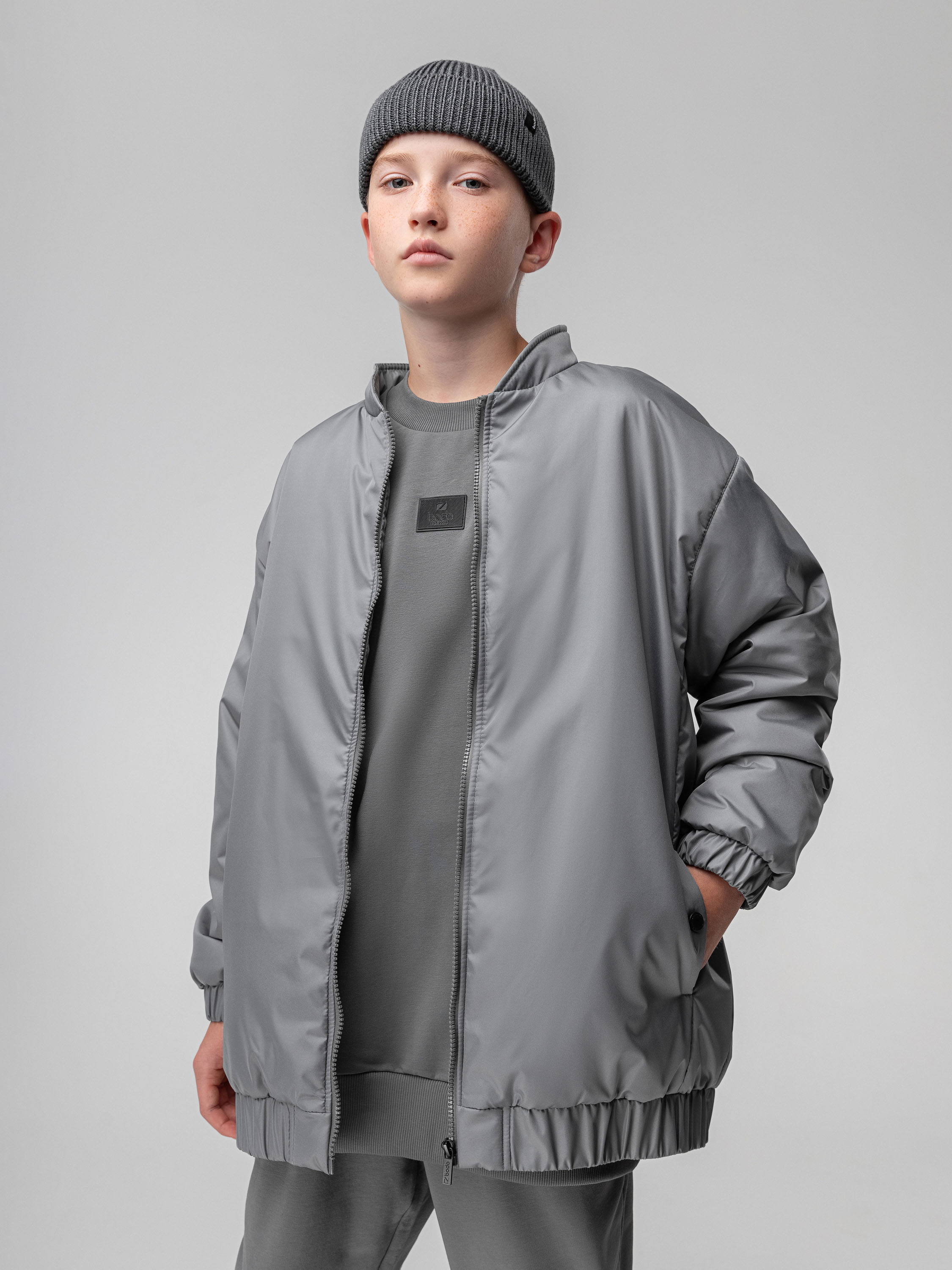 Изображение товара Куртка-бомбер Bodo 170 Демисезонная подростковая с теплоизоляцией Hetta micro