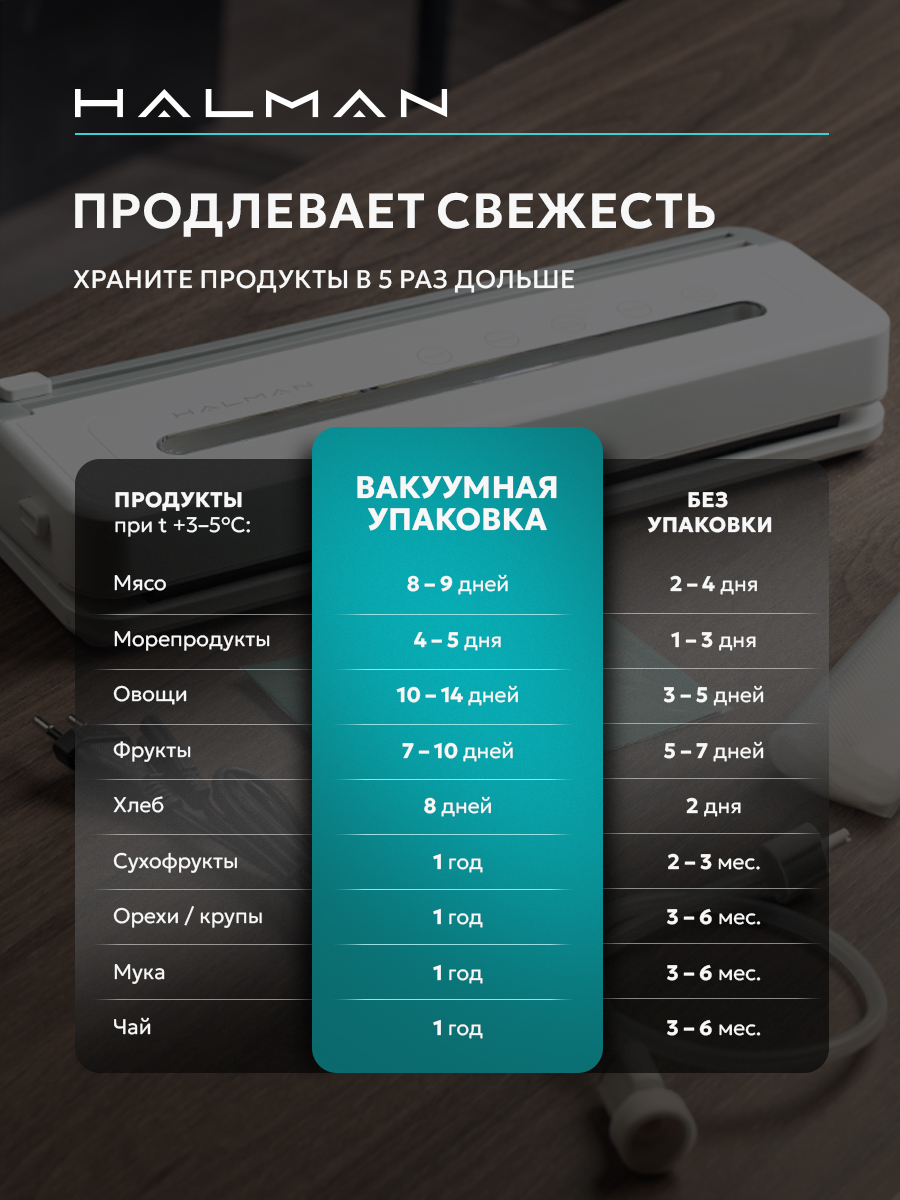 Вакууматор HALMAN HVS-3 - фото 11