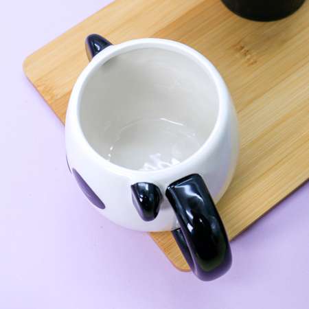 Кружка керамическая iLikeGift Panda with ears white