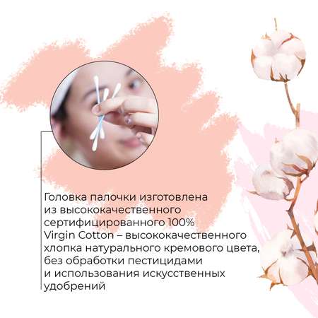 Ватные палочки Cleanic 200 шт.