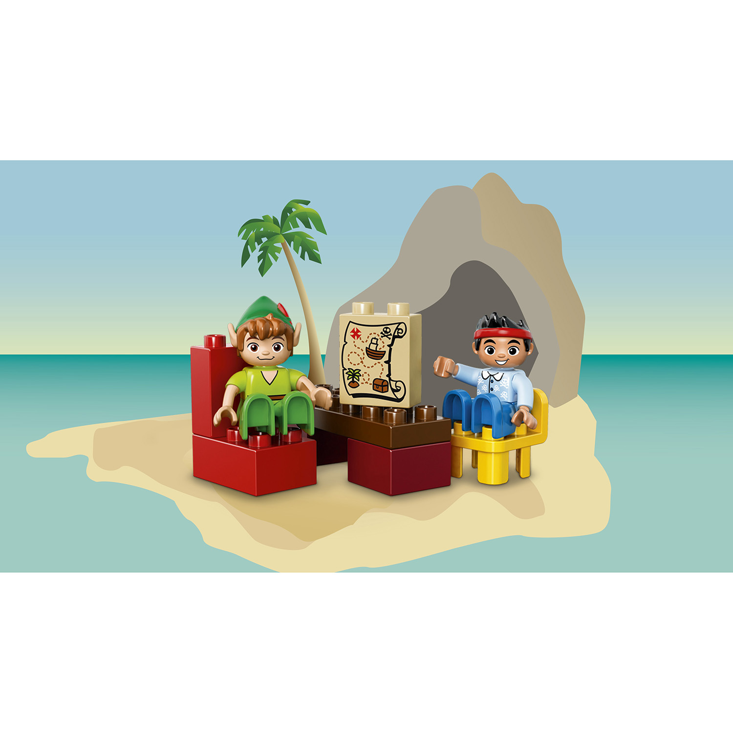 Конструктор LEGO DUPLO Питер Пэн в гостях у Джейка блочный - фото 7