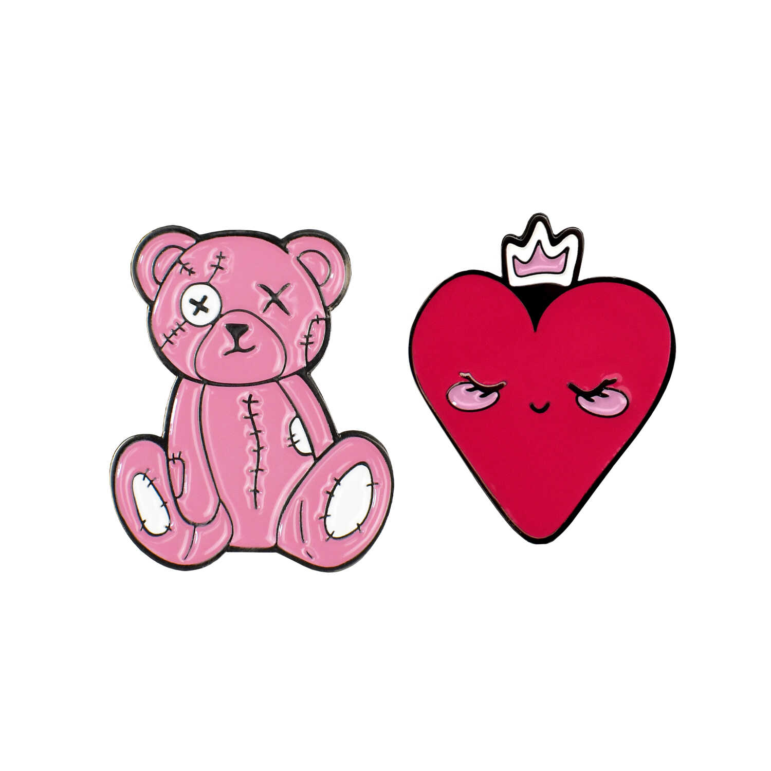 Значок Феникс + Розовый микс 2 шт. - фото 1