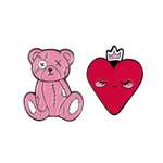 Значок Феникс + Розовый микс 2 шт.