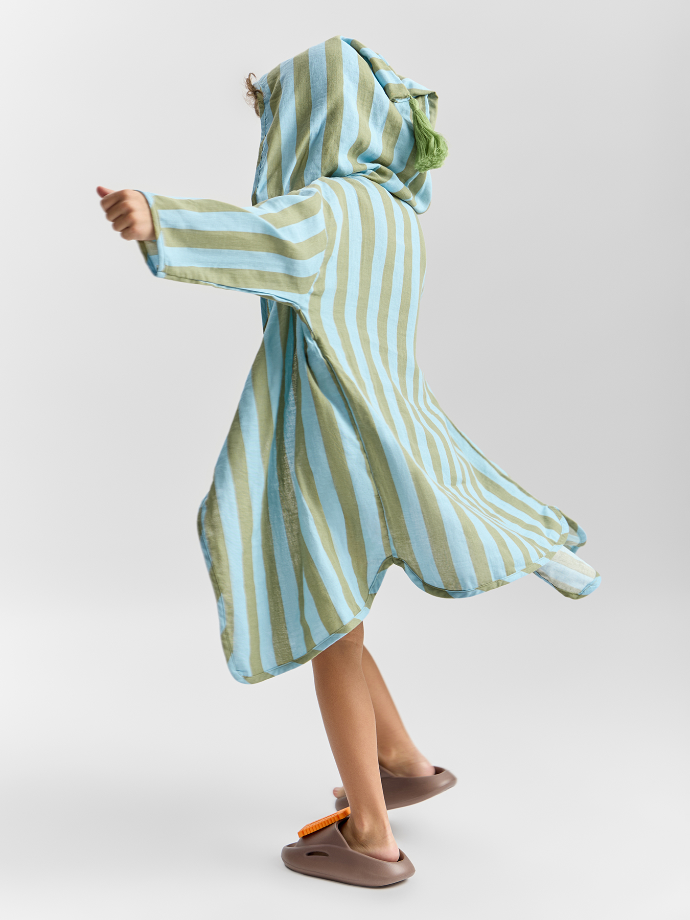 Халат Happy Baby 88129-1_blue-green-stripe - фото 2