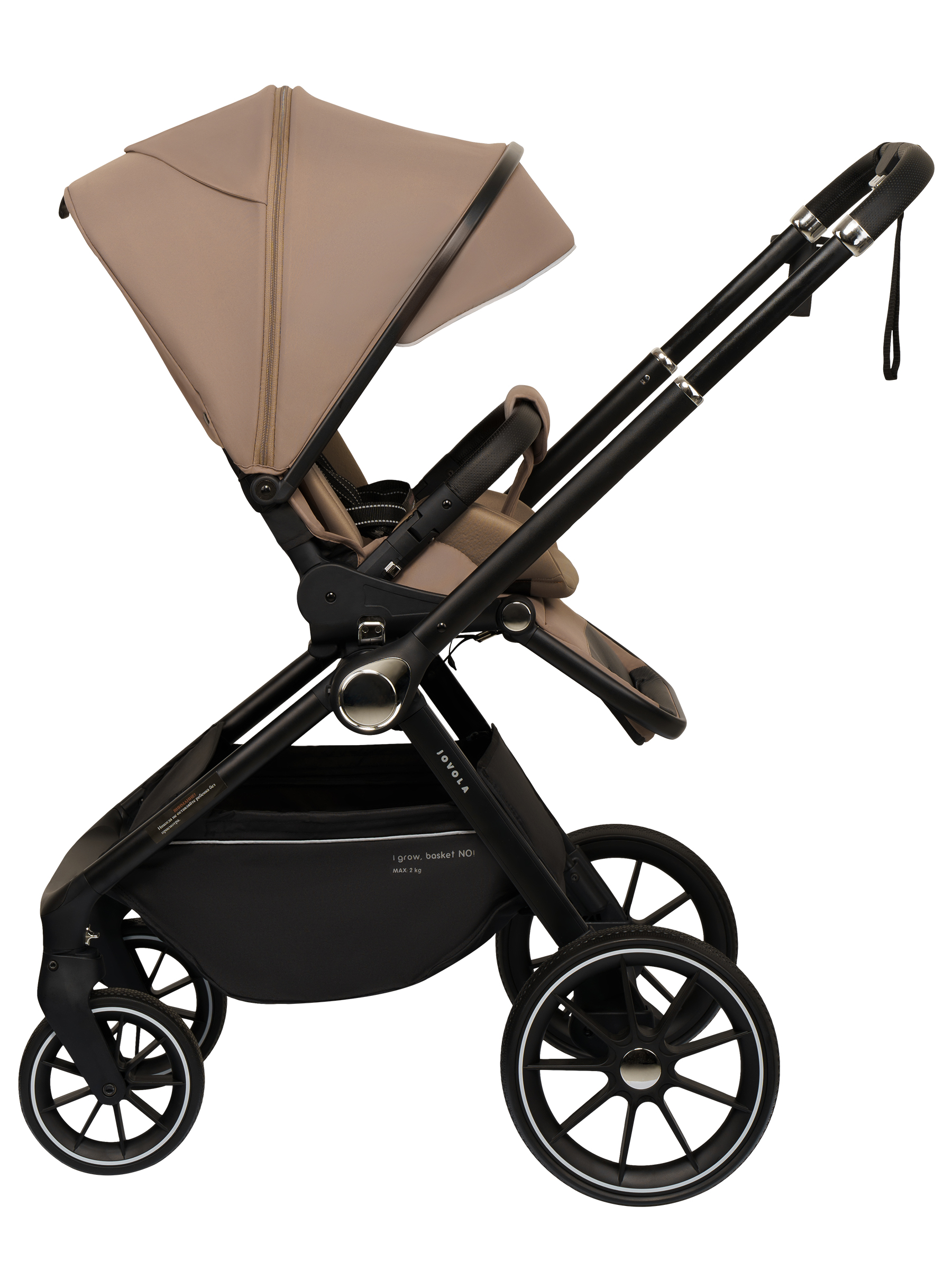 Коляска прогулочная JOVOLA Pepper всесезонная коричневый - фото 14