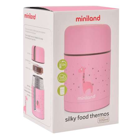 Термос Miniland для еды Silky Thermos 600 мл розовый
