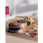 Менажница с подставкой APOLLO 3 предмета