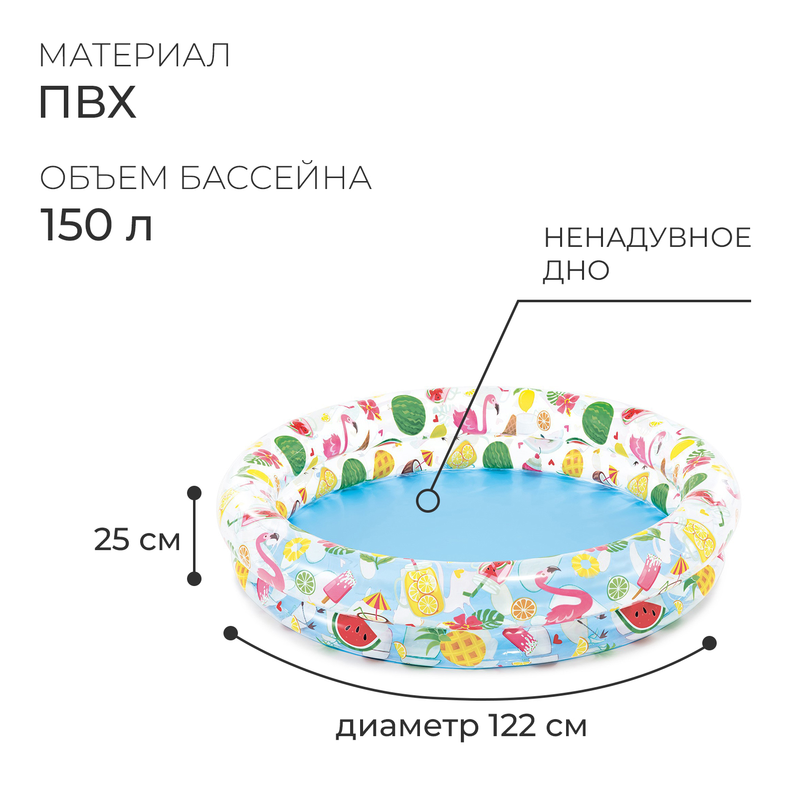 Бассейн Intex надувной - фото 2