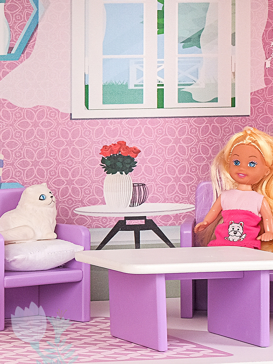 Домик для кукол PAREMO 121 см с мебелью PD318-14 - фото 14