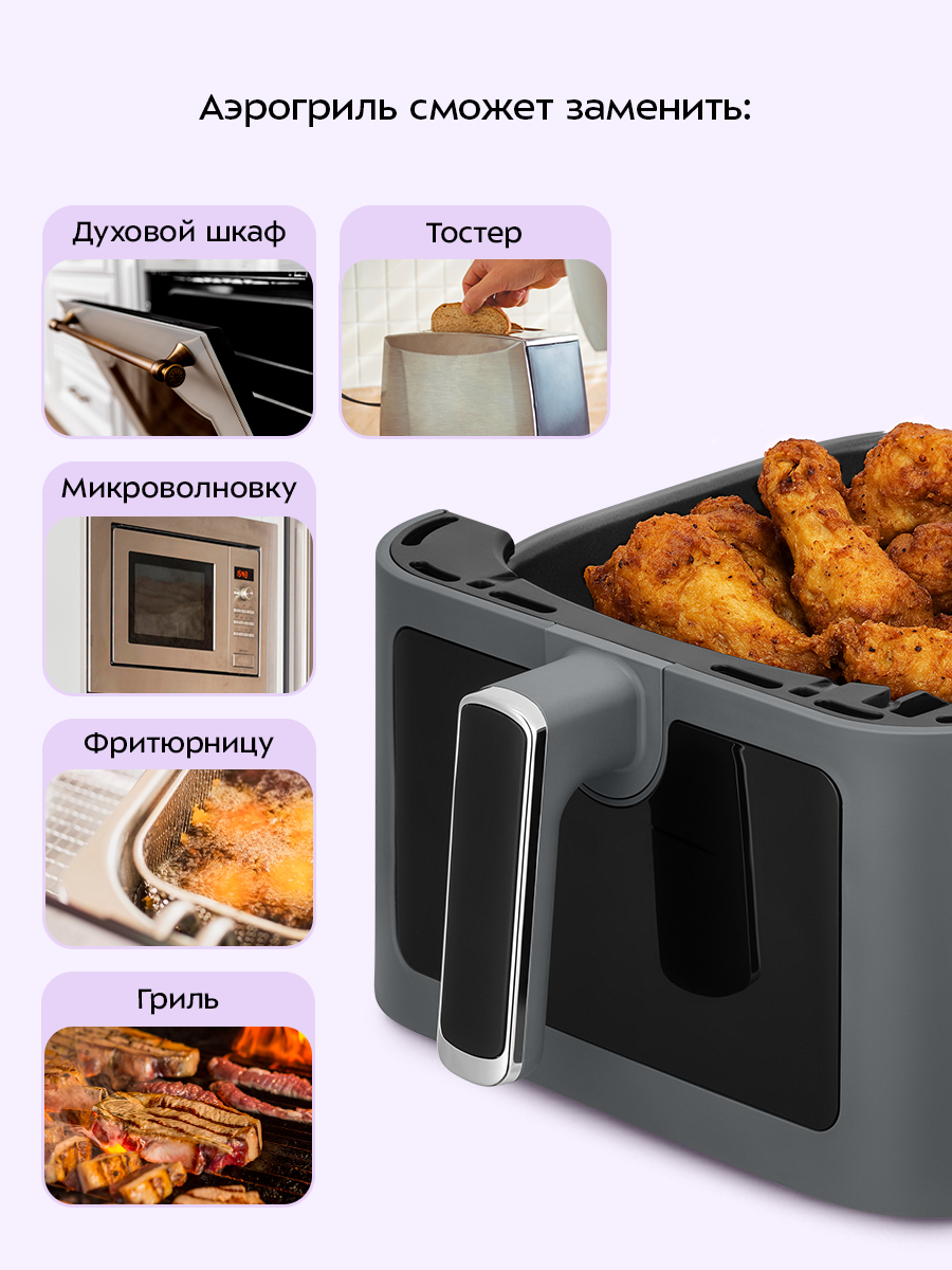 Аэрогриль KITFORT КТ-8107 - фото 3