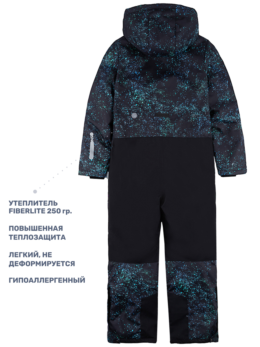 Комбинезон NIKASTYLE 8з5724 черный/бирюза - фото 5