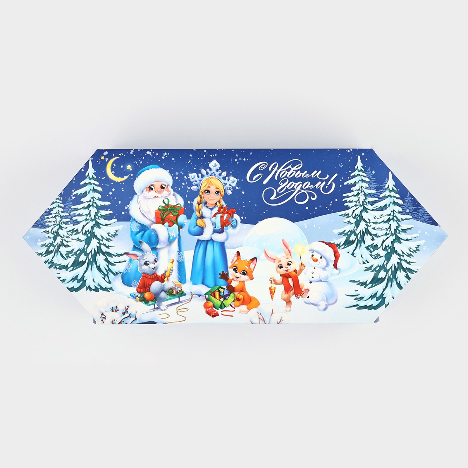 Сборная коробка-конфета Дарите Счастье "Сказочный Новый год", 14 х 22 х 8 см - фото 4