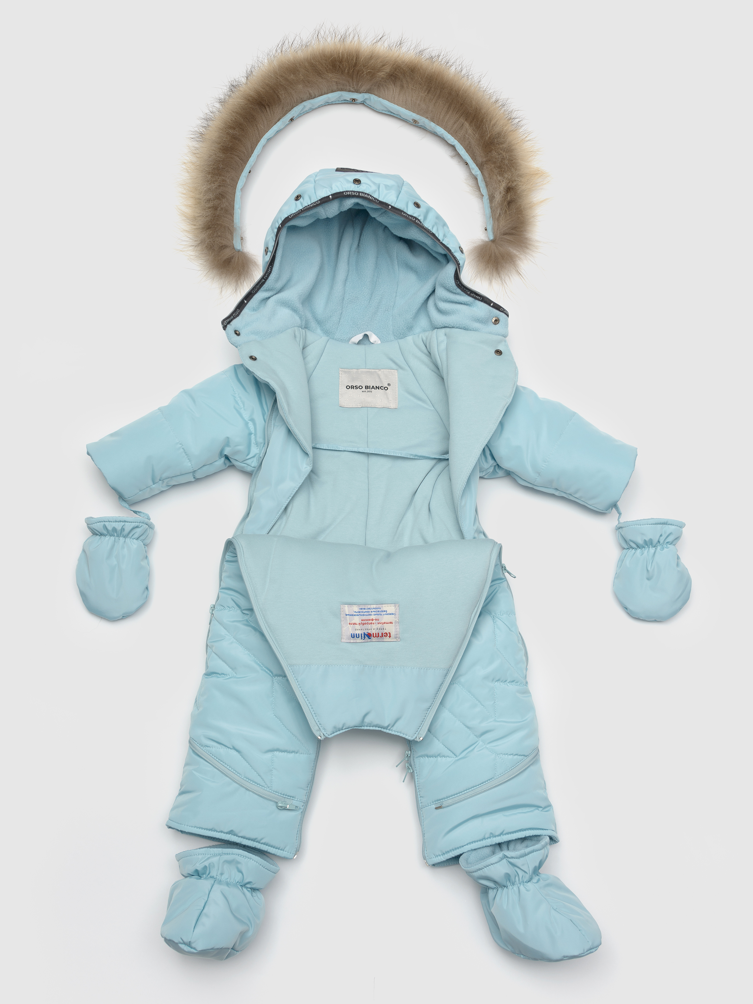 Комбинезон-трансформер Orso Bianco OB11161-32_св.голубой - фото 3