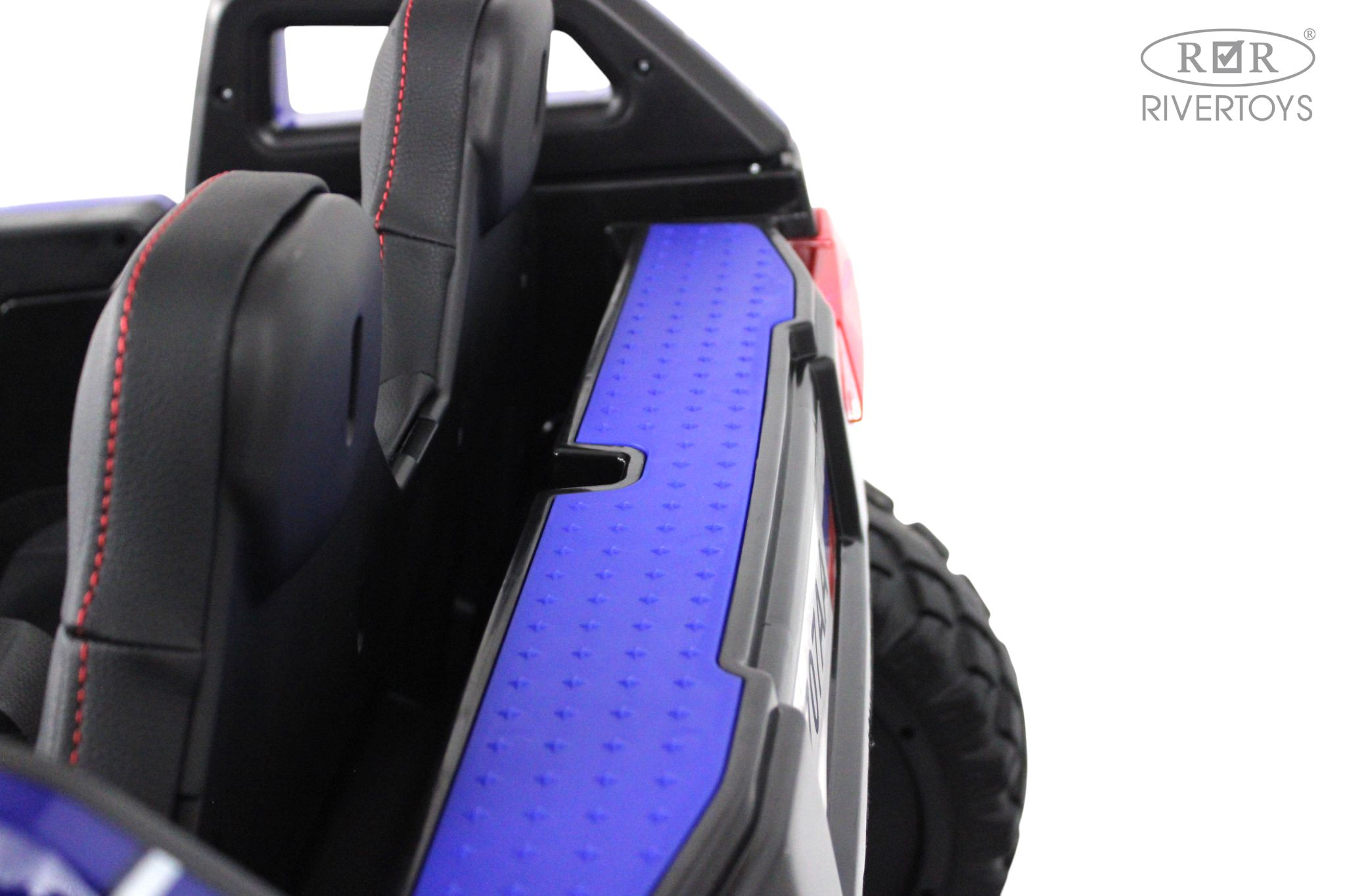 Электромобиль RIVERTOYS A707AA-LUX-NEW-BLUE-SPIDER С пультом ДУ - фото 10